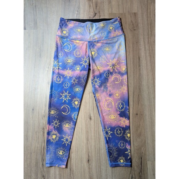 NWOT Victoria Secret Sport Size L Legging Purple Mystical Shine Yoga Athleisure - Picture 3 of 10